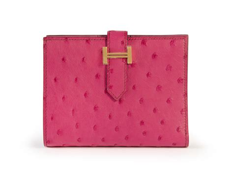 Hermès Bearn Wallet Rose Pourpre 